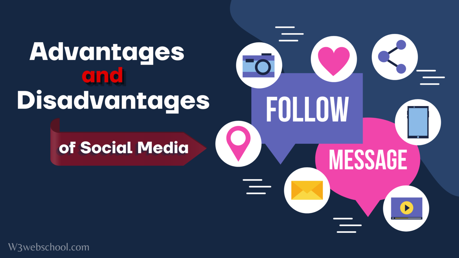 Advantages And Disadvantages Of Social Media W3webschool Blog